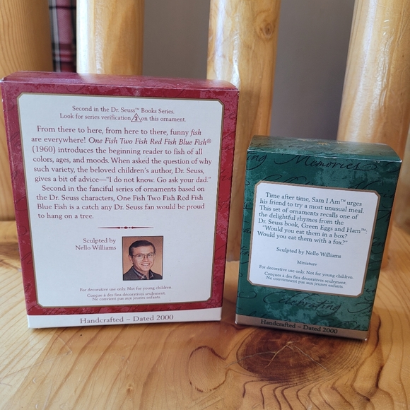 Dr. Seuss Vintage Hallmark Ornaments, set of 2 - Picture 3 of 7